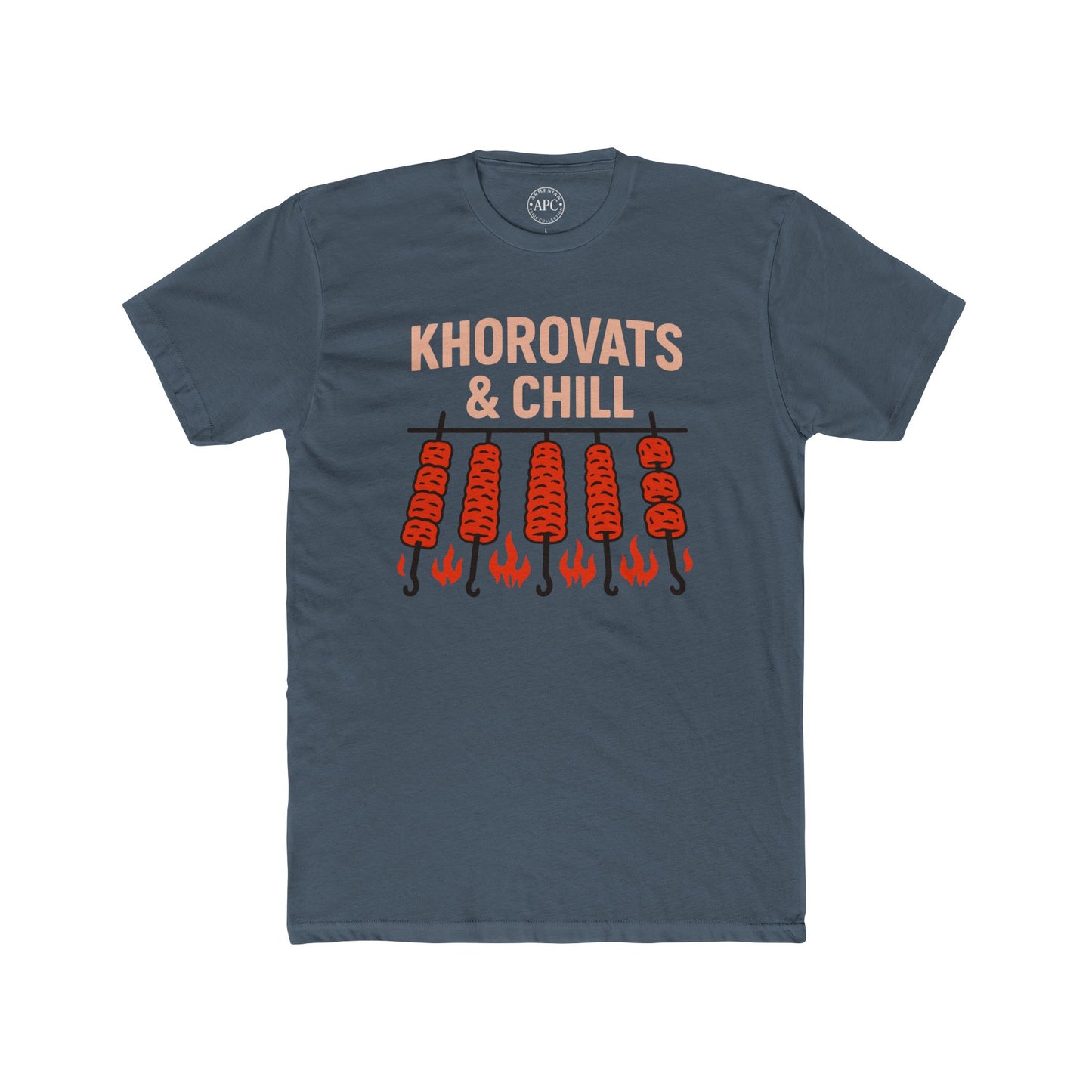 Khorovats and Chill Unisex Cotton Crew Tee