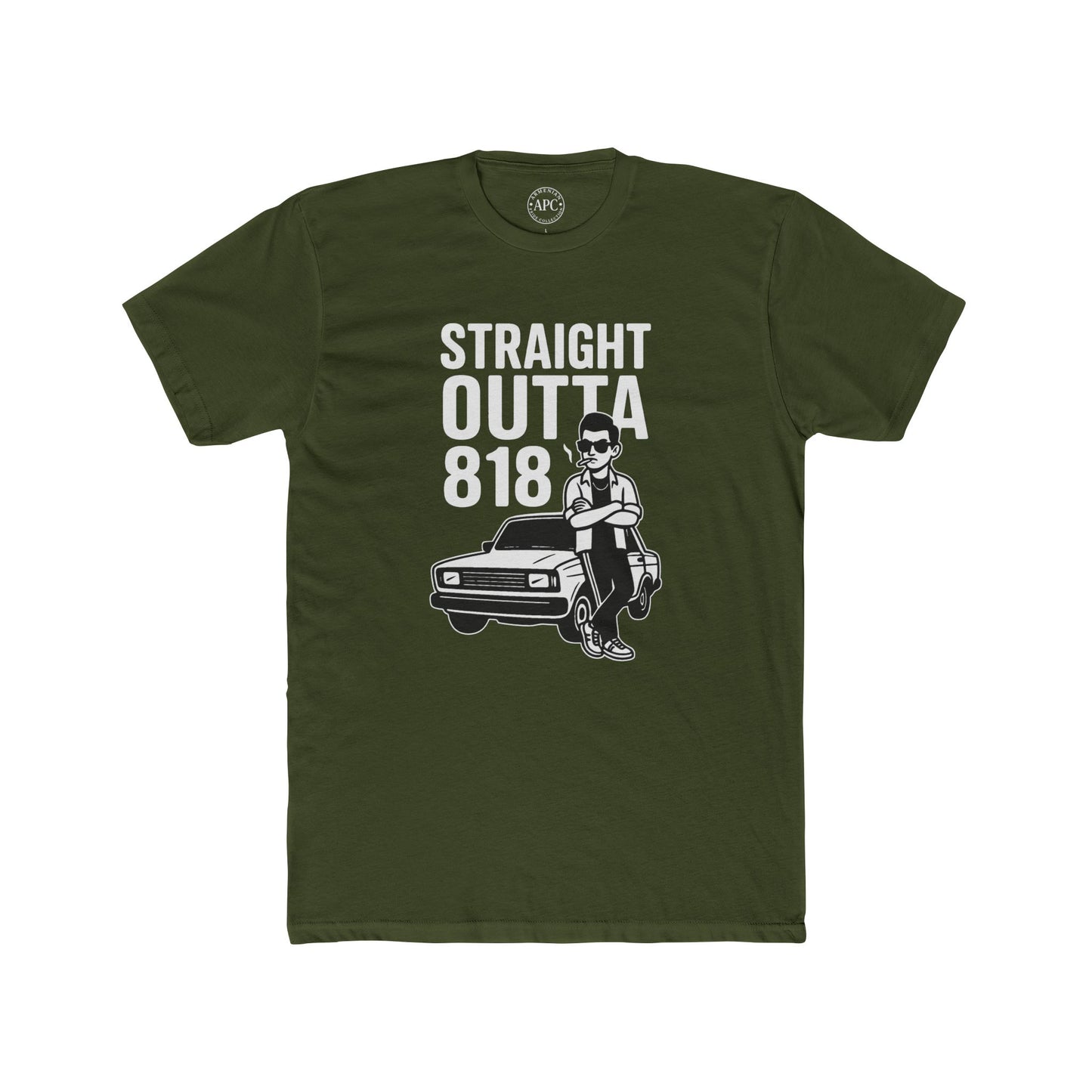 Straight Outta 818 Unisex Cotton Crew Tee