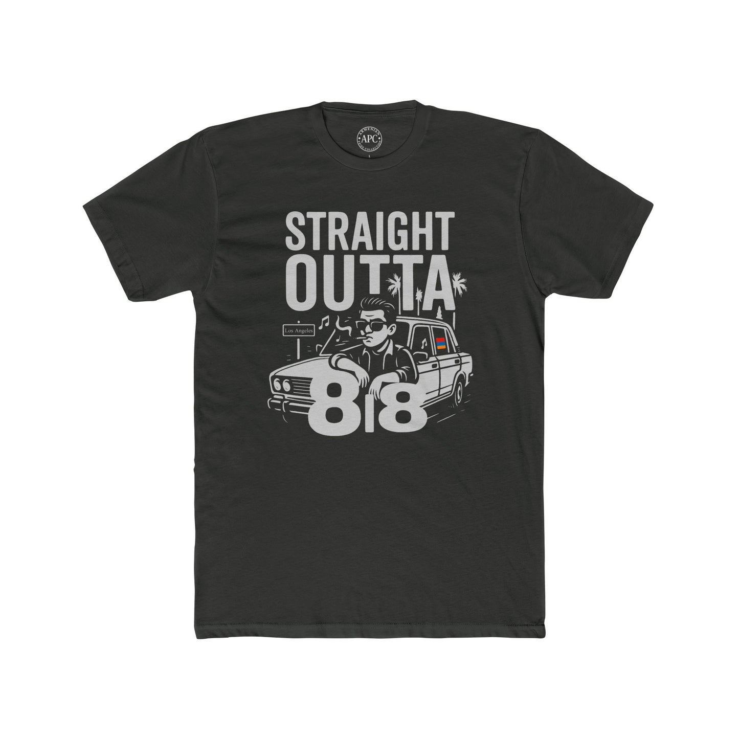 Straight Outta 818 LA Unisex Cotton Crew Tee