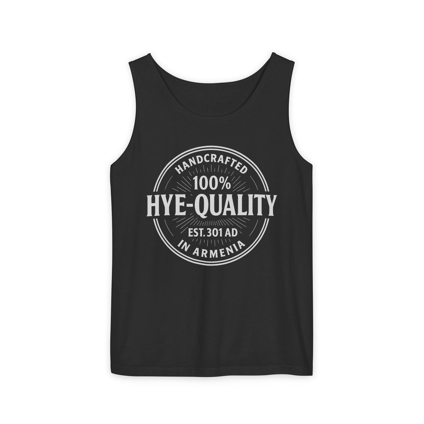 100% Hye Quality Stamp Unisex Garment-Dyed Tank Top