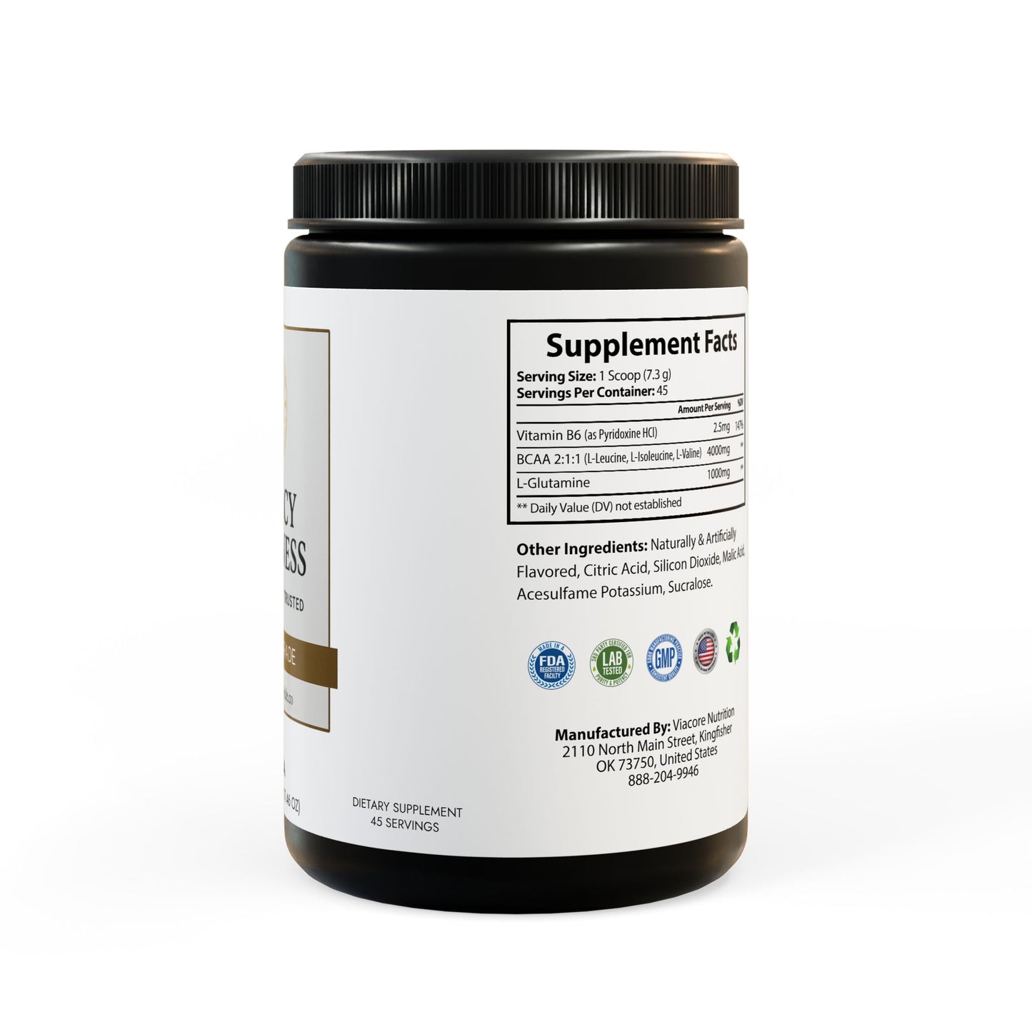 BCAA Supplement, Watermelon (325g, 11.46oz, 45 servings)
