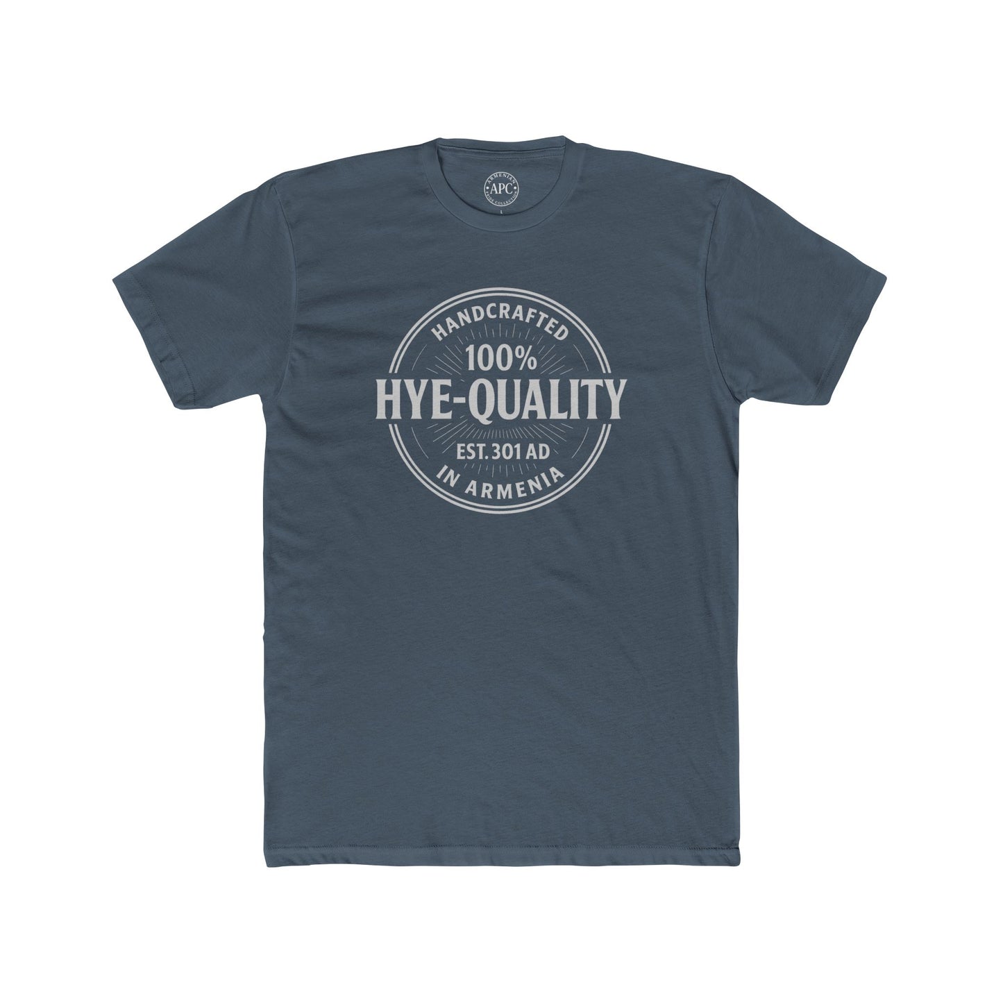 100% High Quality Stamp Unisex Cotton Crew Tee
