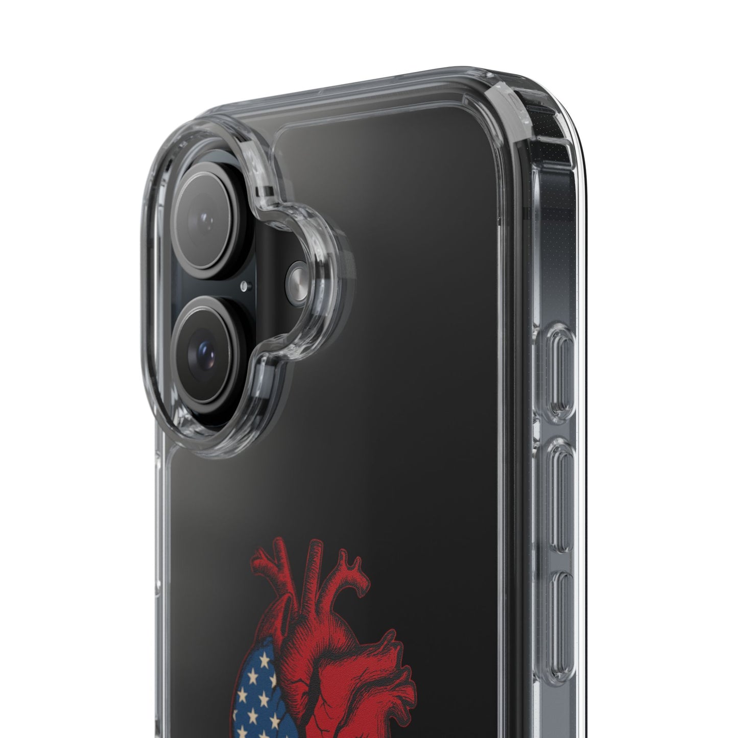 One Heart Clear Phone Case