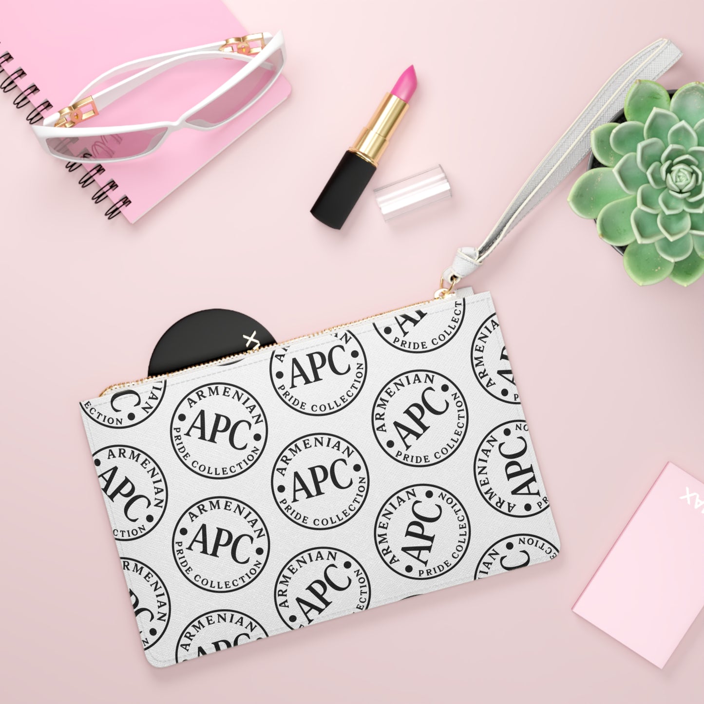 APC Clutch Bag Tiled (White)
