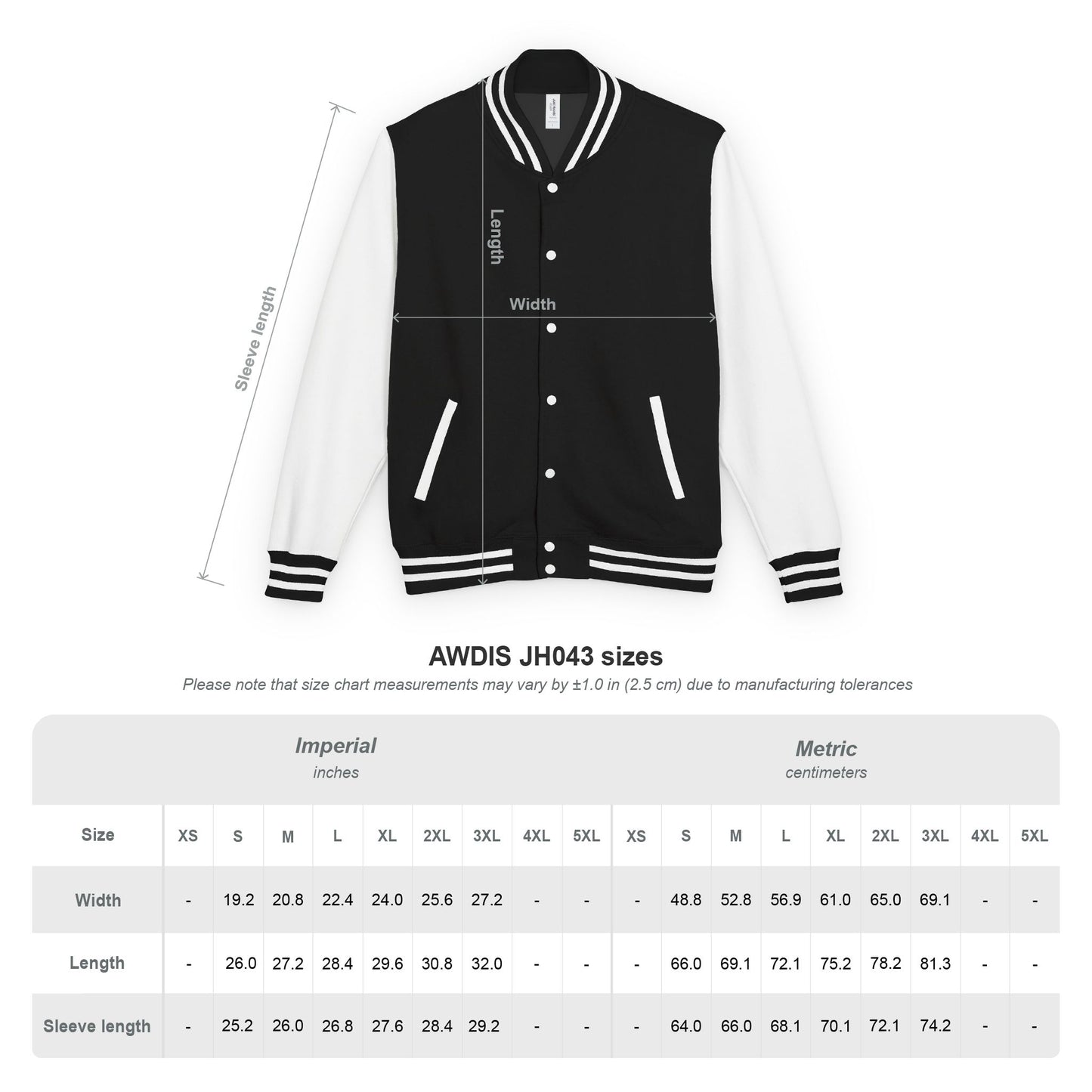 APC Logo Unisex Heavyweight Letterman Jacket