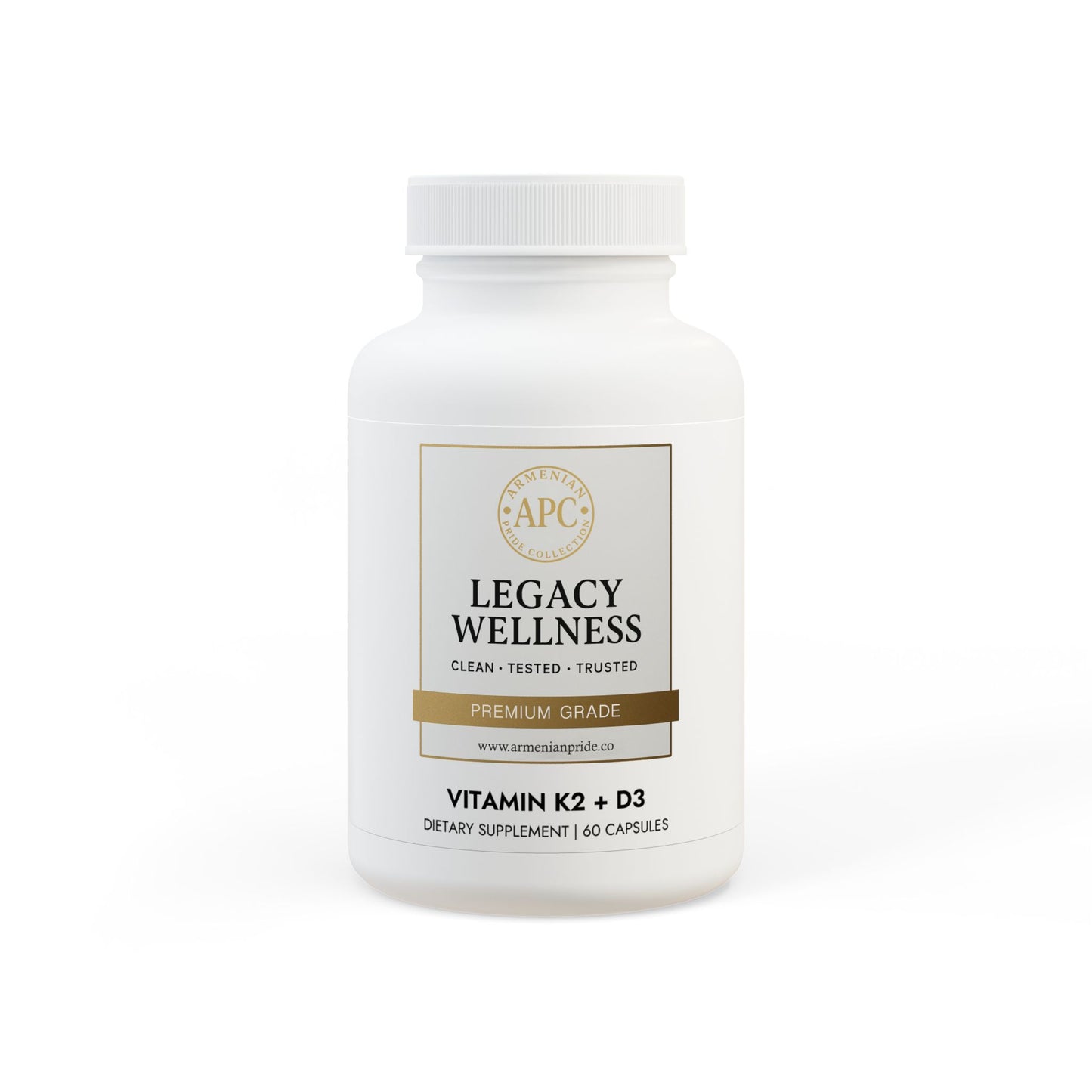 Vitamin K2 + D3 Supplement (60 Capsules)