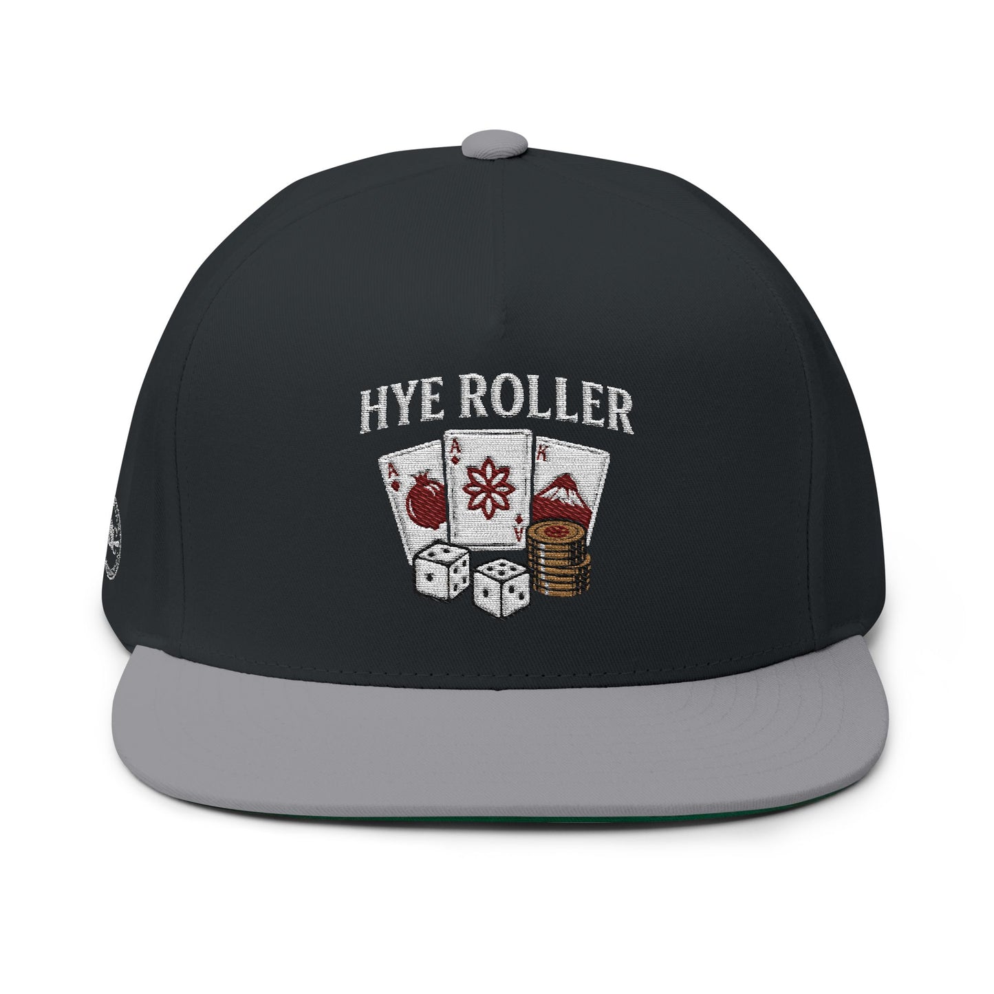 Hye Roller Embroidered Flat Bill Cap