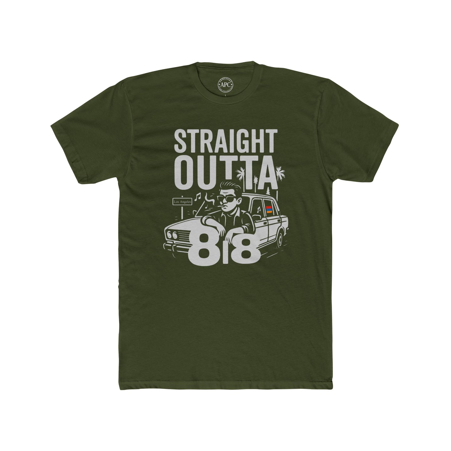 Straight Outta 818 LA Unisex Cotton Crew Tee