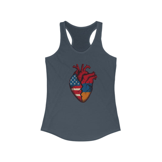 One Heart Women's Workout Racerback Tank