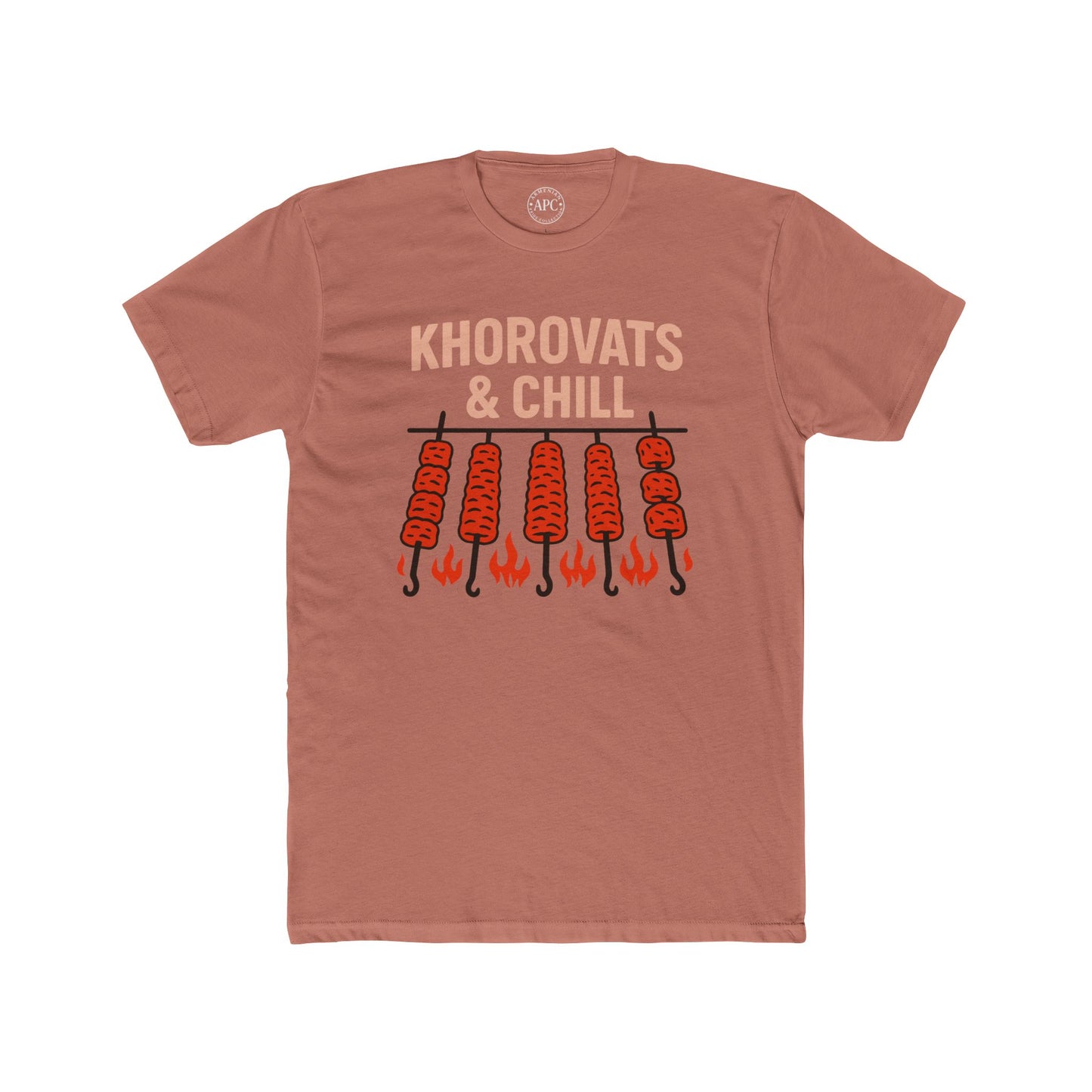 Khorovats and Chill Unisex Cotton Crew Tee