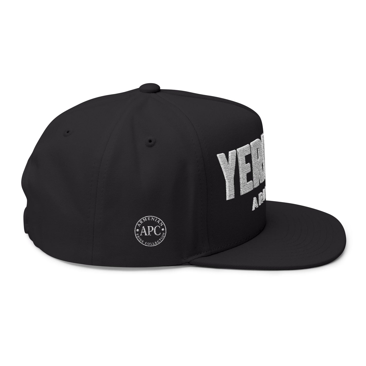 Yerevan Embroidered Flat Bill Cap