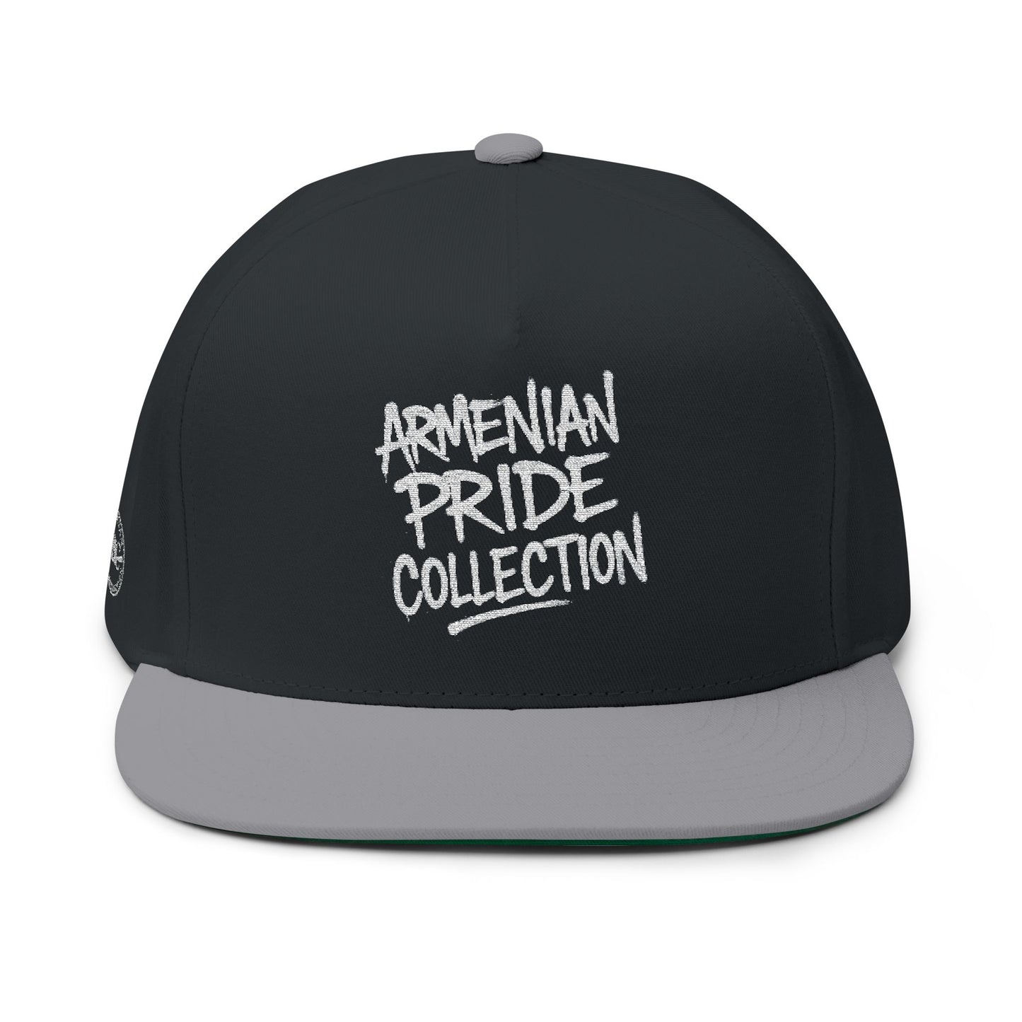 The Tagged Embroidered Flat Bill Cap