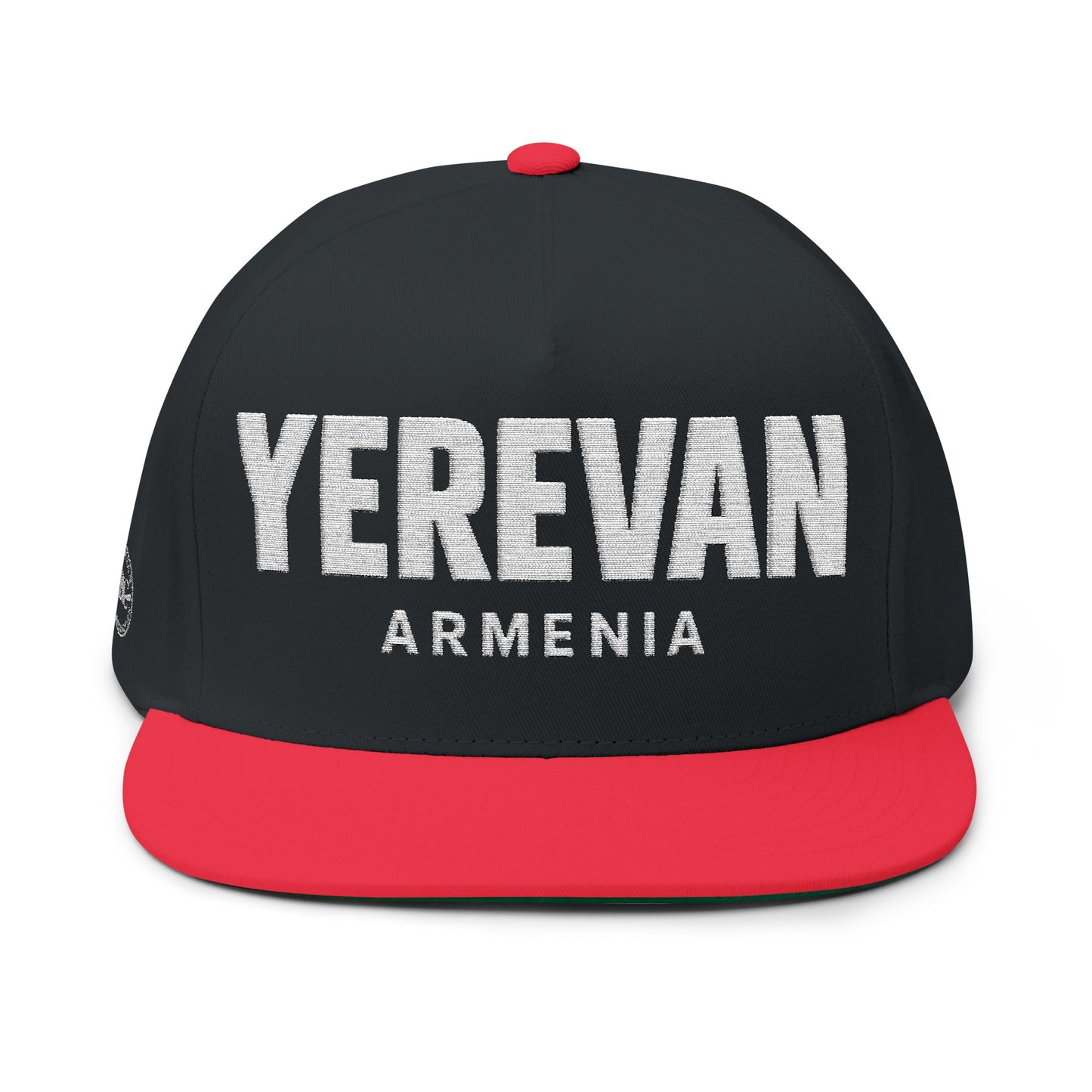 Yerevan Embroidered Flat Bill Cap