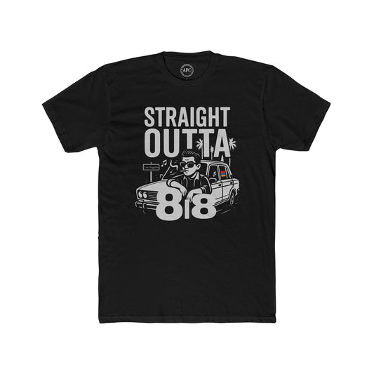 Straight Outta 818 LA Unisex Cotton Crew Tee