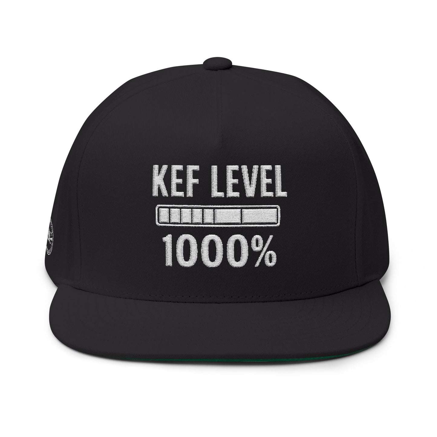 Kef Level Embroidered Flat Bill Cap