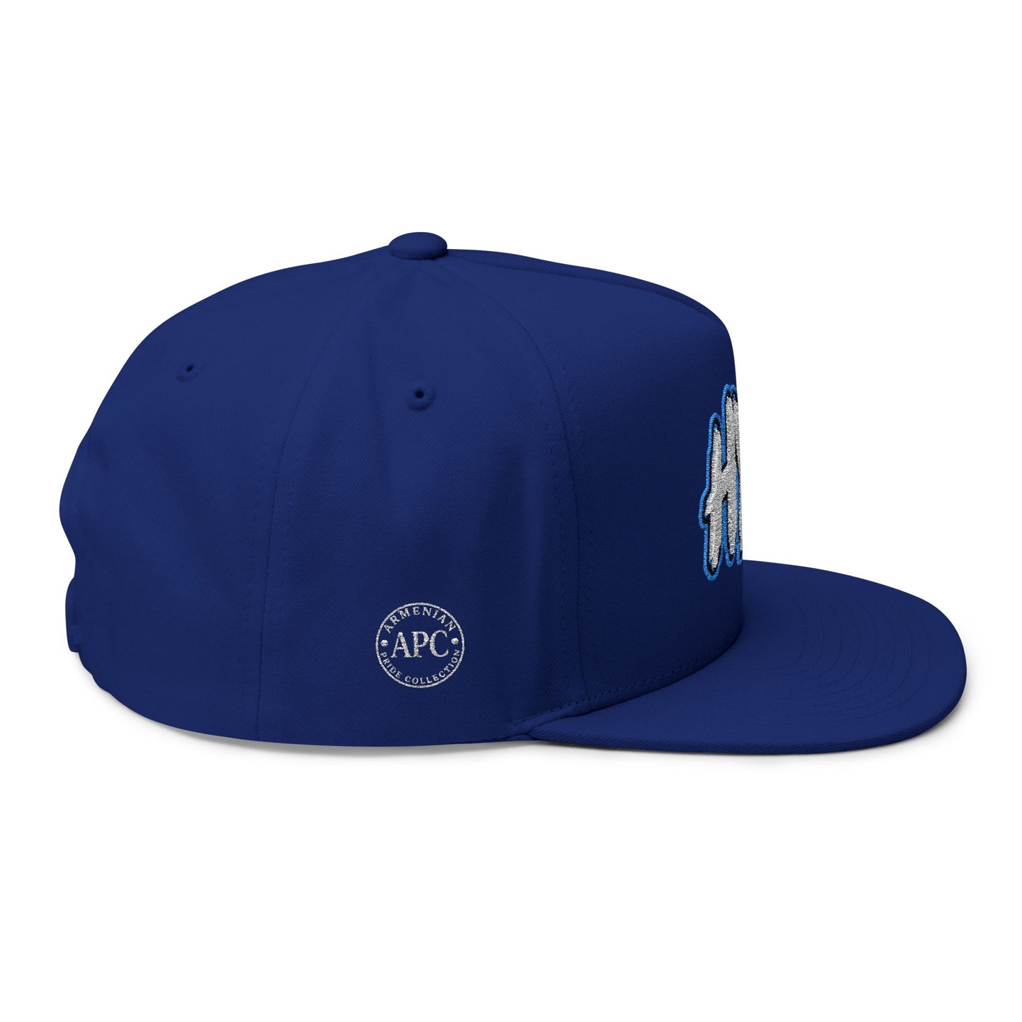 Hye Embroidered Flat Bill Cap