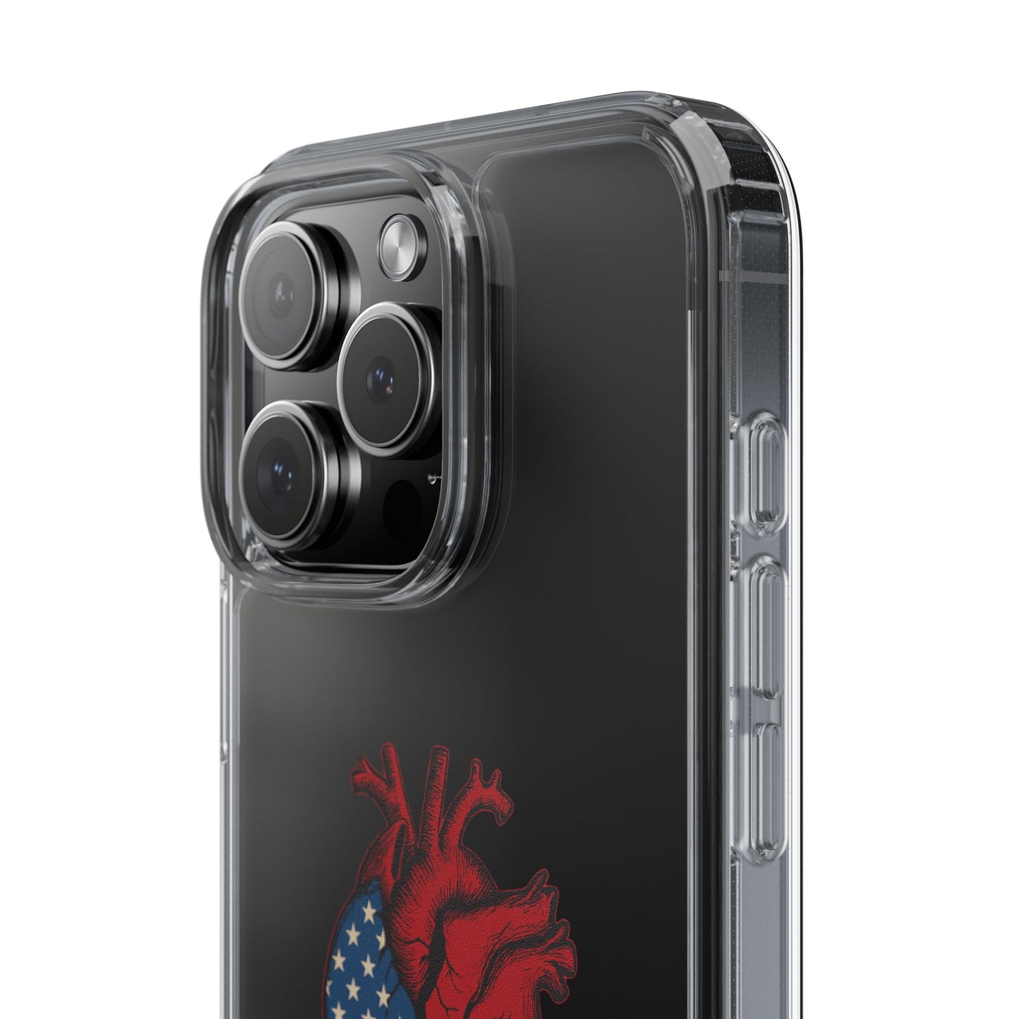 One Heart Clear Phone Case
