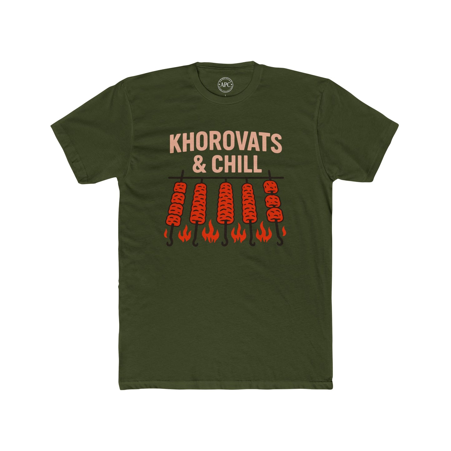 Khorovats and Chill Unisex Cotton Crew Tee