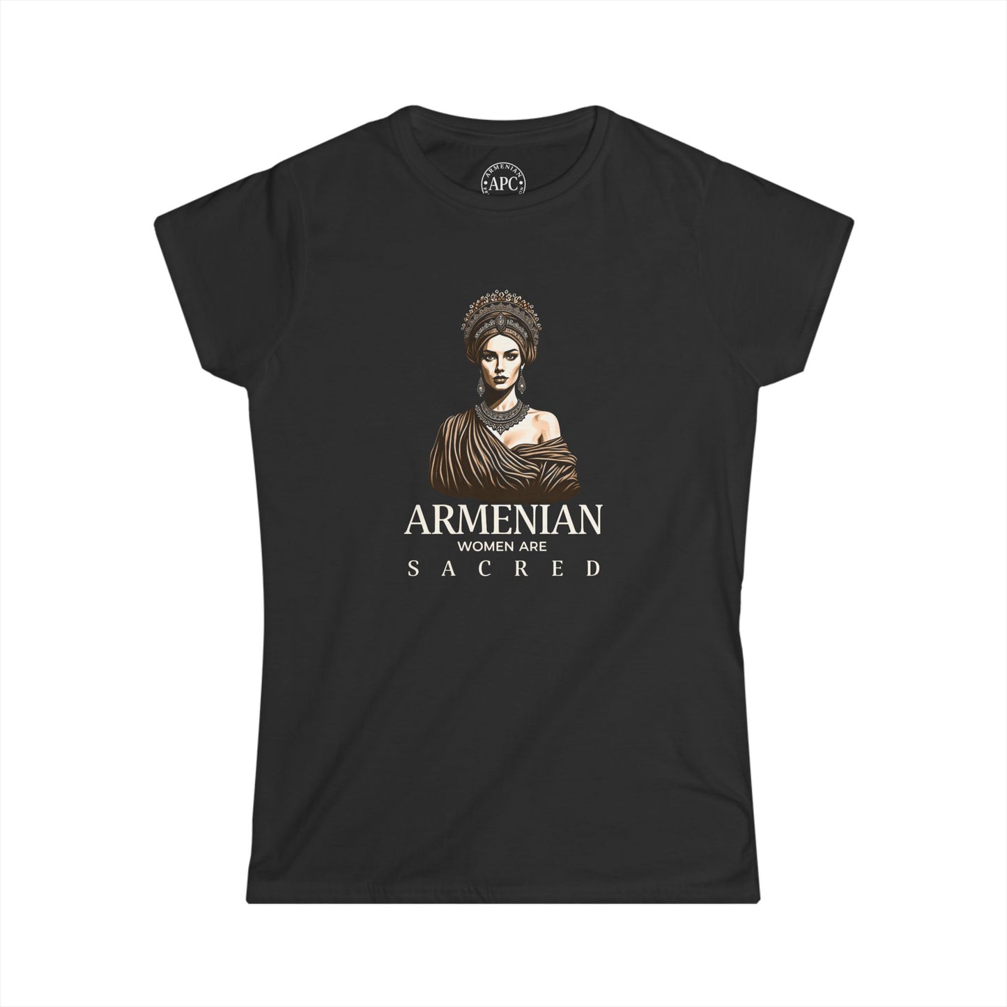 Armenian Women Are Sacred (Gold) Women's Softstyle Tee