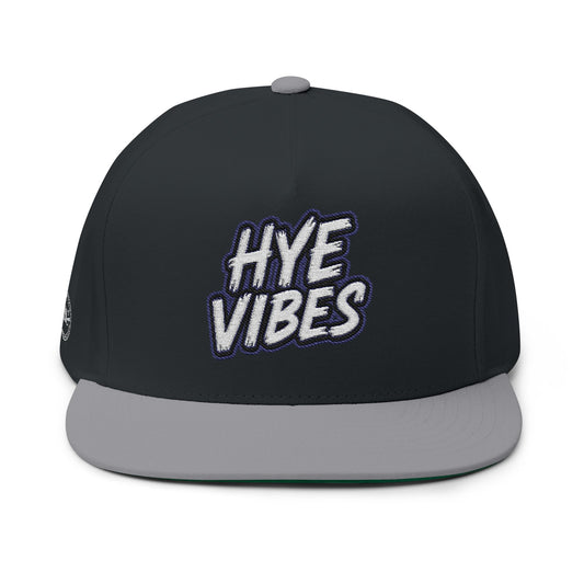 Hye Vibes Embroidered Flat Bill Cap
