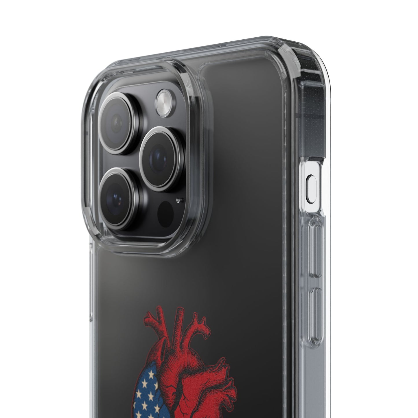 One Heart Clear Phone Case