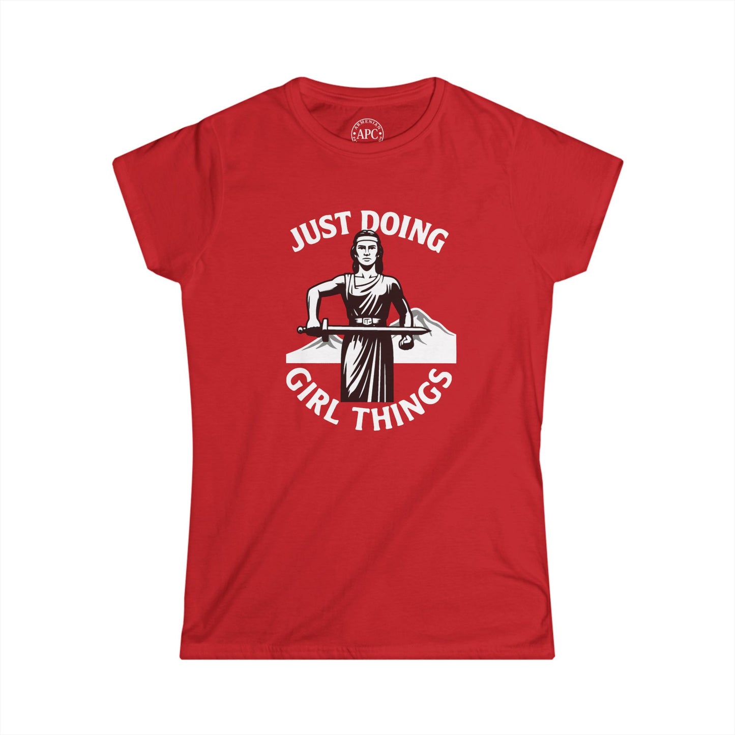 Just Doing Girl Things Women's Softstyle Tee