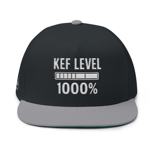 Kef Level Embroidered Flat Bill Cap