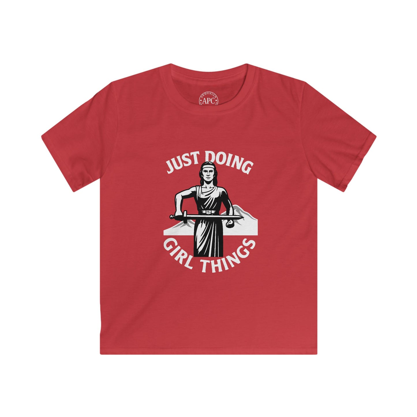 Just Doing Girl Things (Kids) Softstyle Tee