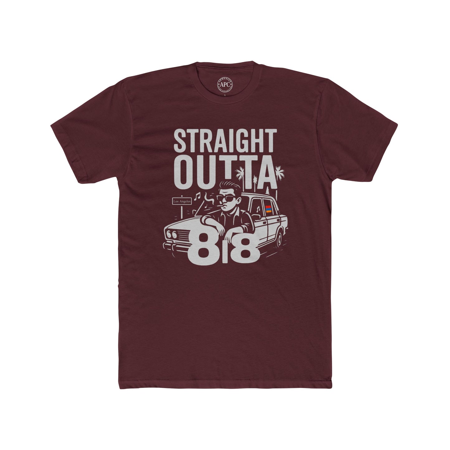 Straight Outta 818 LA Unisex Cotton Crew Tee