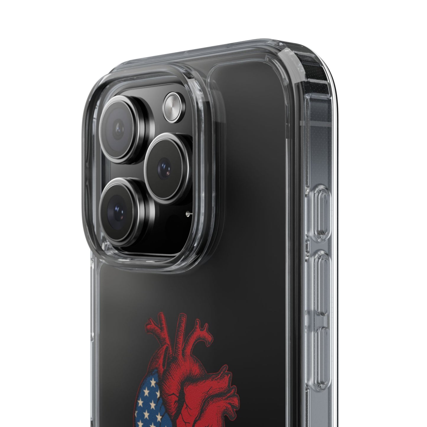 One Heart Clear Phone Case