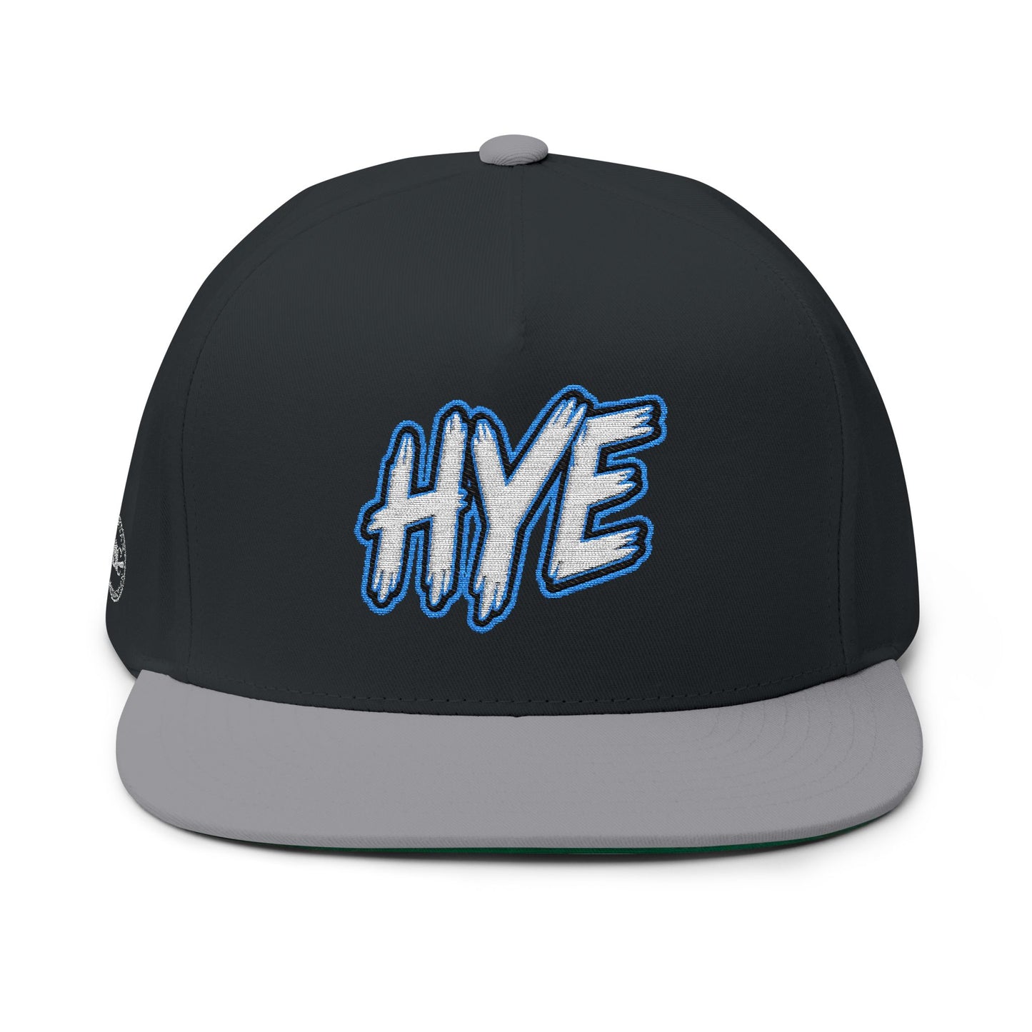 Hye Embroidered Flat Bill Cap
