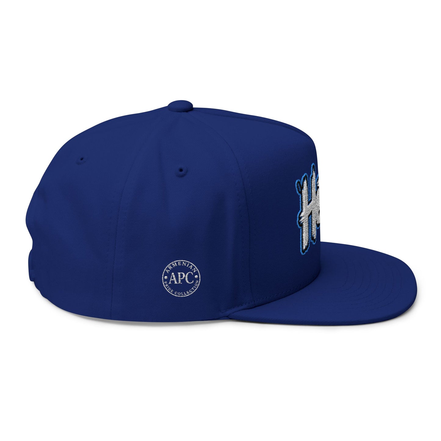 Heto? Embroidered Flat Bill Cap