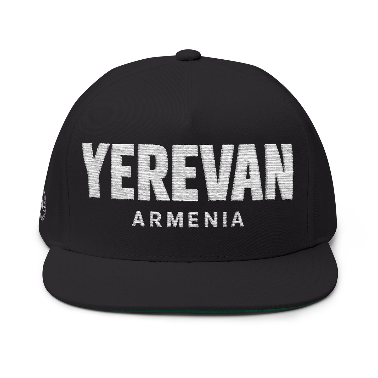 Yerevan Embroidered Flat Bill Cap