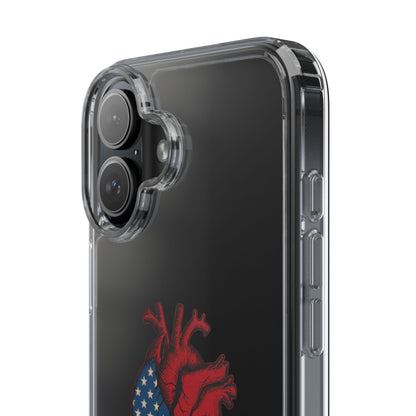 One Heart Clear Phone Case