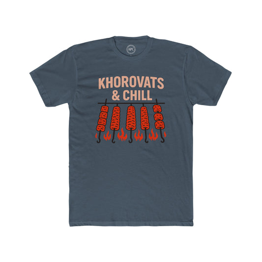 Khorovats and Chill Unisex Cotton Crew Tee