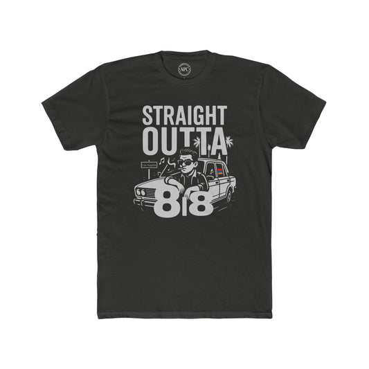 Straight Outta 818 LA Unisex Cotton Crew Tee
