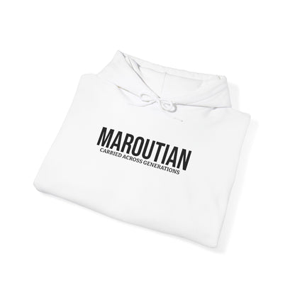 Carried Across Generations (Personalized Name Black) Embroidered Hoodie