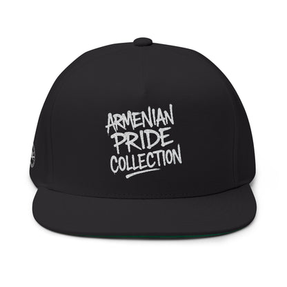 The Tagged Embroidered Flat Bill Cap