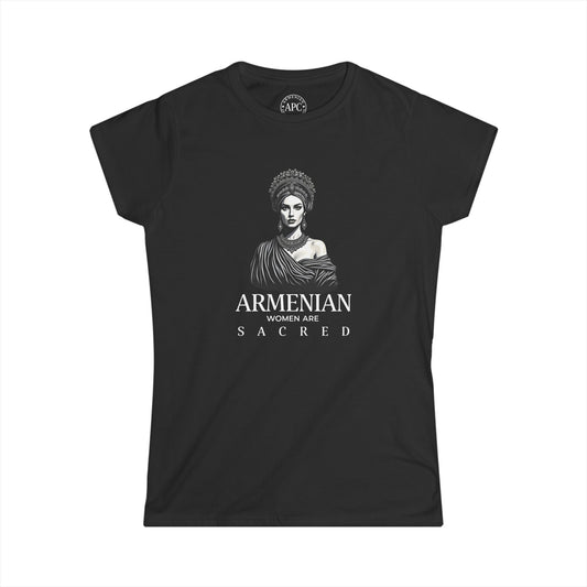 Armenian Women Are Sacred (Silver) Women's Softstyle Tee