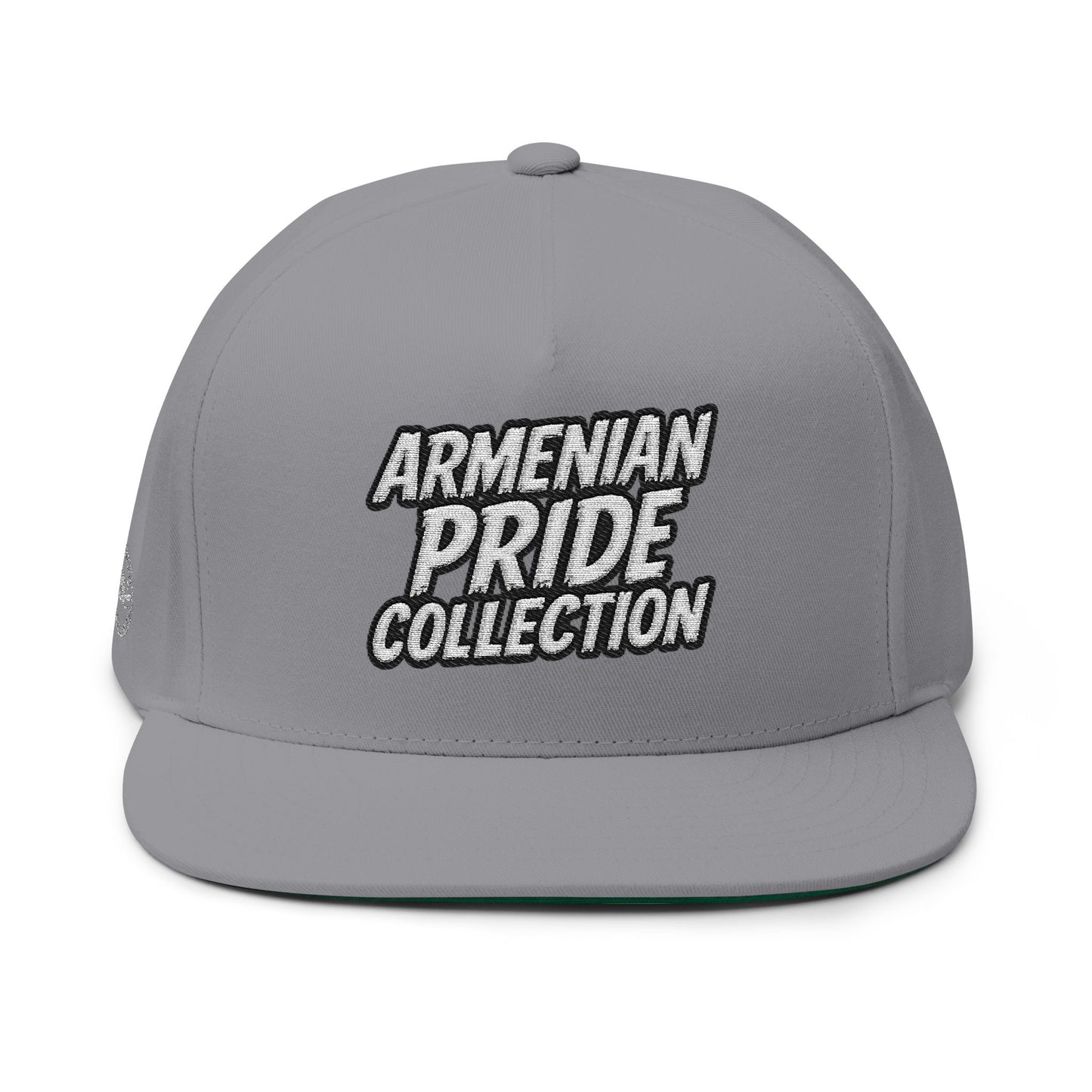 The Wrapped Embroidered Flat Bill Cap