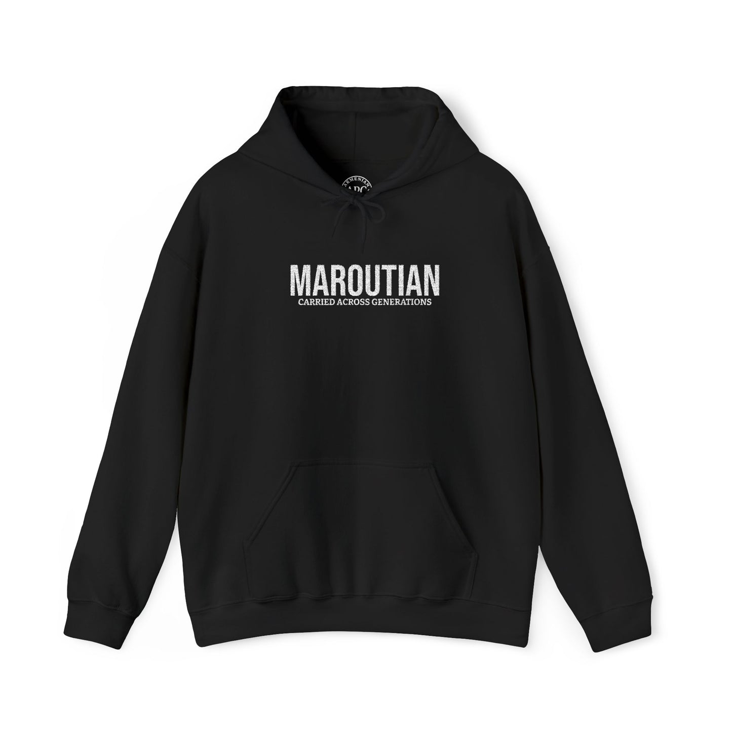 Carried Across Generations (Personalized Name White) Embroidered Hoodie