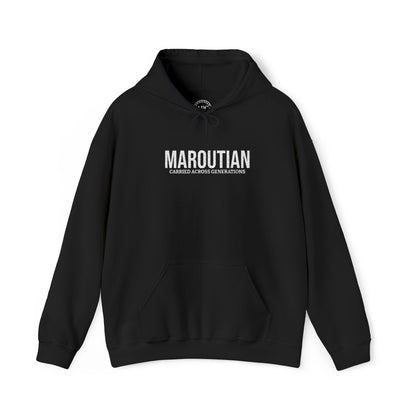 Carried Across Generations (Personalized Name White) Embroidered Hoodie