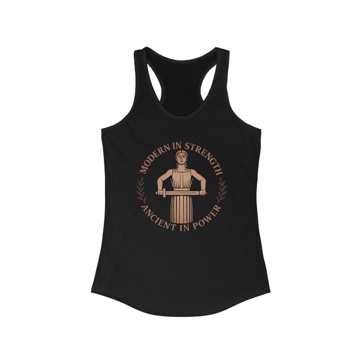 Modern Strength, Ancient Power Women's Workout Racerback Tank