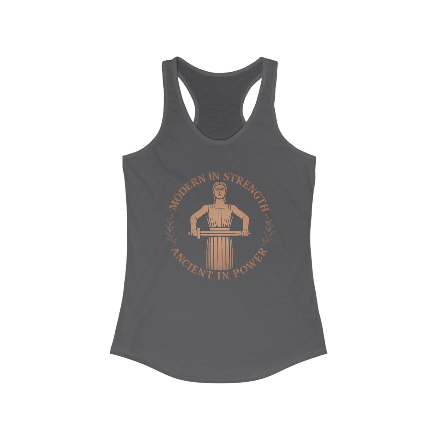 Modern Strength, Ancient Power Women's Workout Racerback Tank