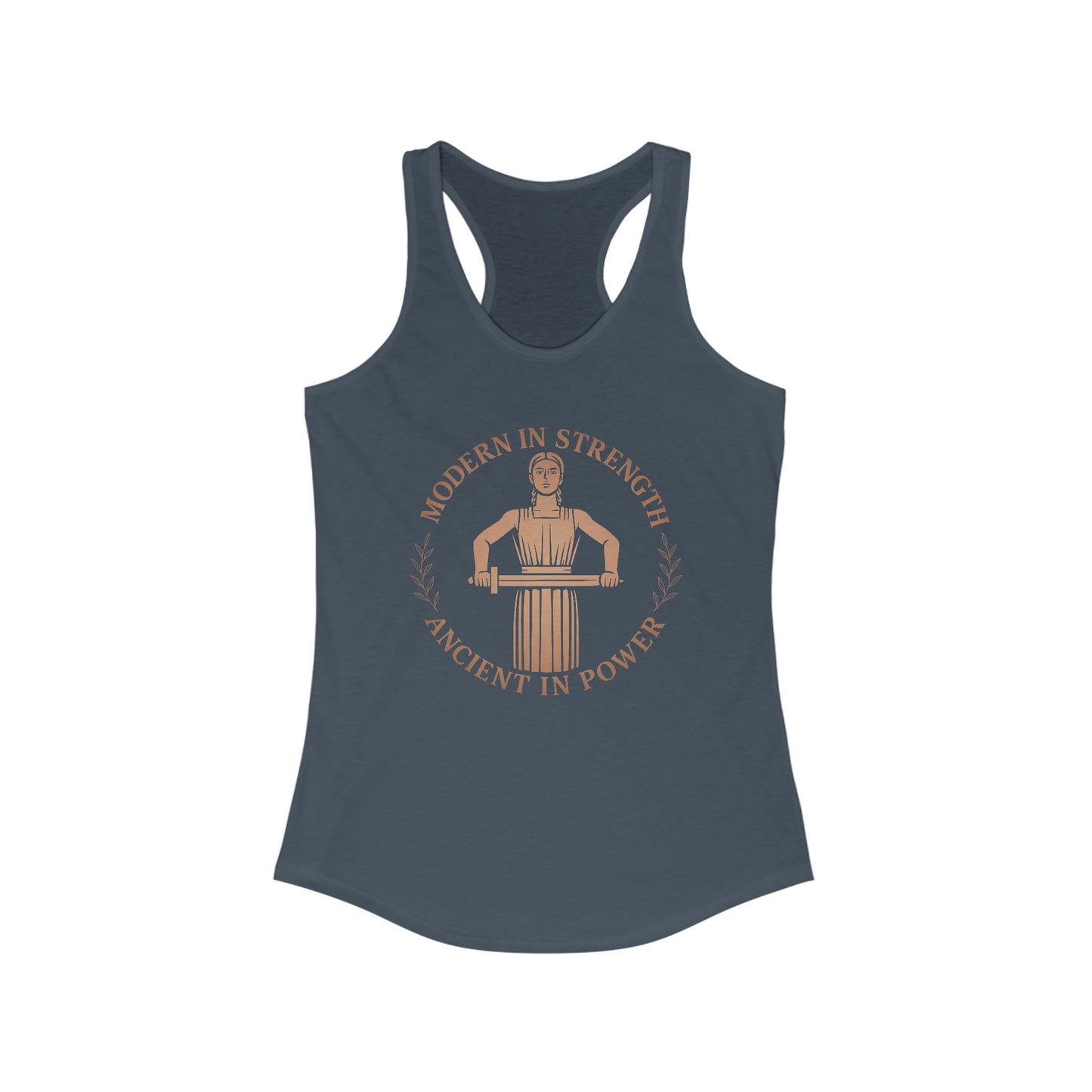 Modern Strength, Ancient Power Women's Workout Racerback Tank