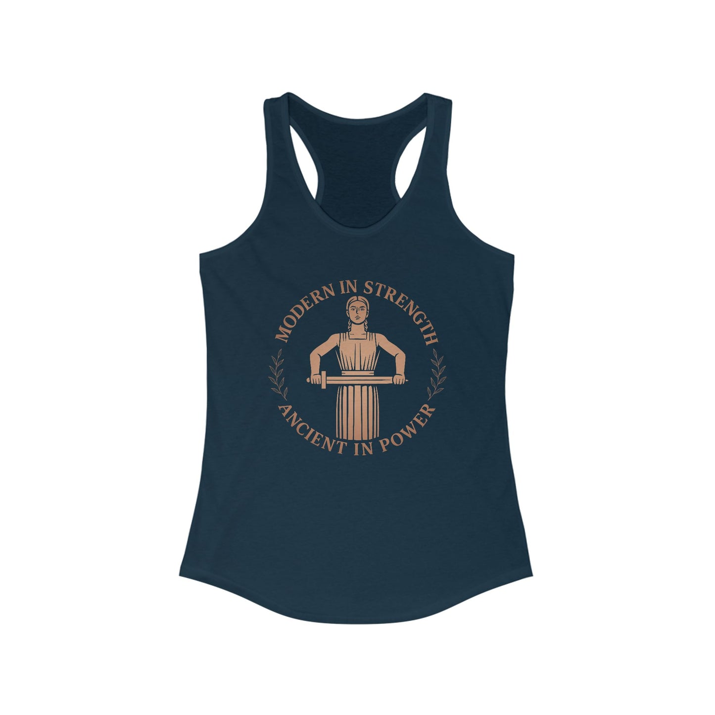 Modern Strength, Ancient Power Women's Workout Racerback Tank