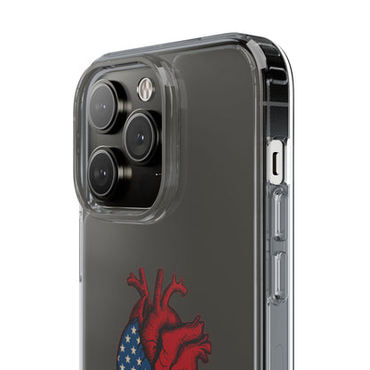 One Heart Clear Phone Case