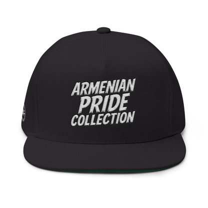 The Wrapped Embroidered Flat Bill Cap