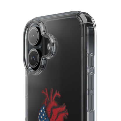 One Heart Clear Phone Case