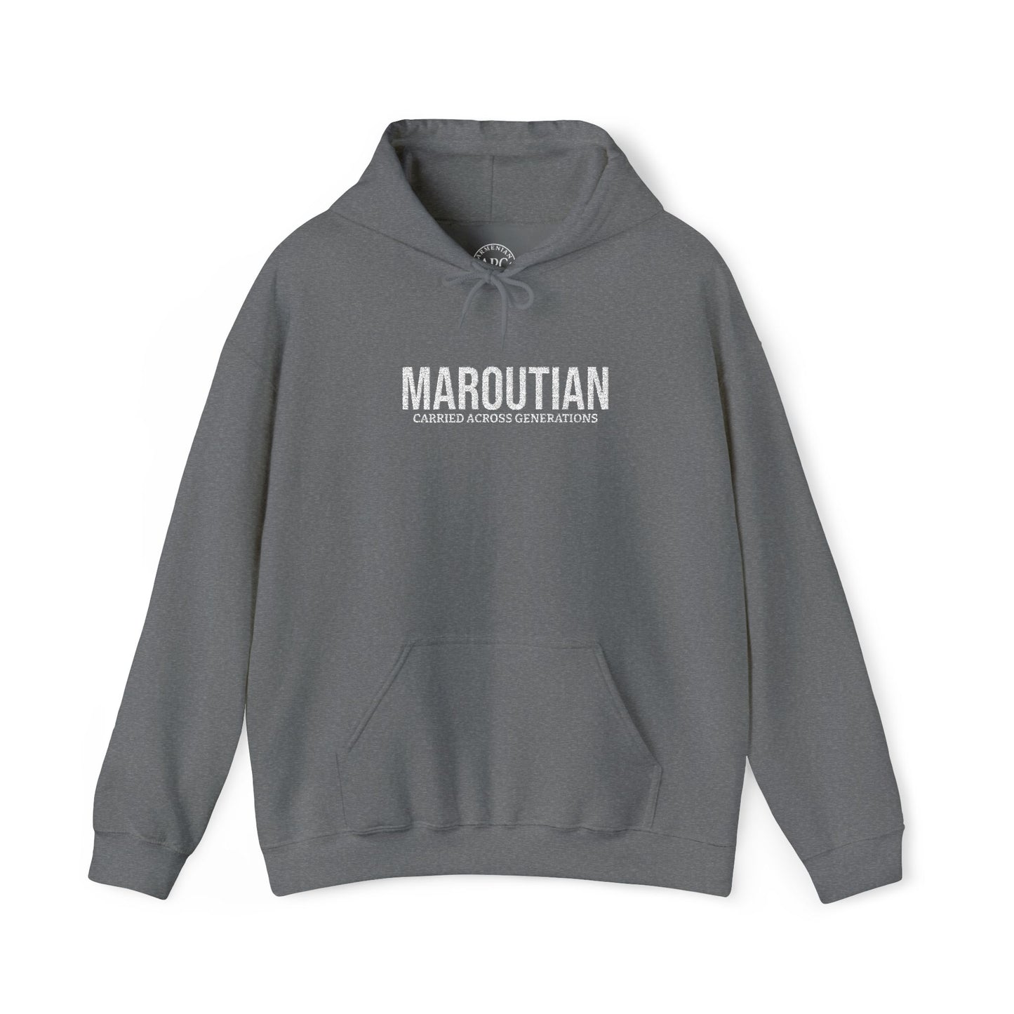 Carried Across Generations (Personalized Name White) Embroidered Hoodie